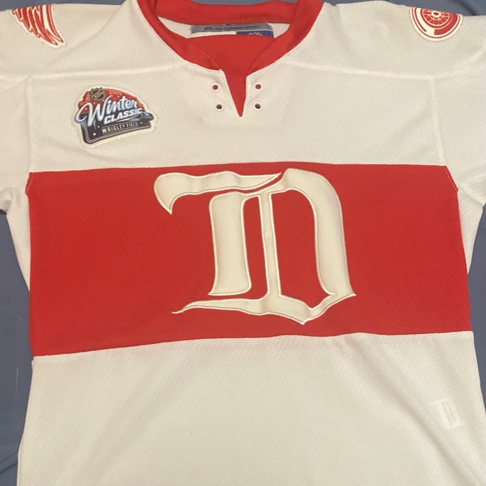 Detroit Red Wings 2009 Winter Classic White Hockey Jersey